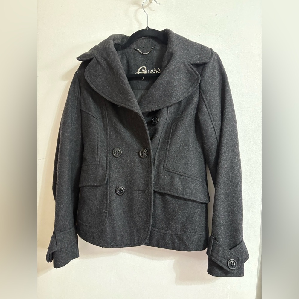 Guess Charcoal Pea Coat